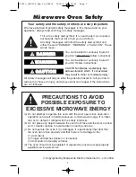 Preview for 3 page of Panasonic NN-GD568S Operating Instructions Manual