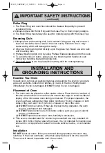 Preview for 6 page of Panasonic NN-GD578S Operating Instructions Manual