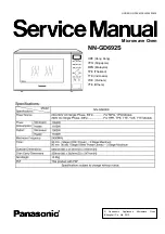 Panasonic NN-GD692S Service Manual preview