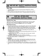 Предварительный просмотр 7 страницы Panasonic NN-GD693S Operating Instructions Manual