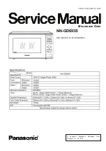 Preview for 1 page of Panasonic NN-GD693S Service Manual