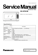 Panasonic NN-GF560M Service Manual preview