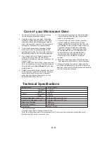 Preview for 36 page of Panasonic NN-GM230 Operating Instructions Manual