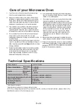 Preview for 36 page of Panasonic NN-GM231W Operating Instructions Manual