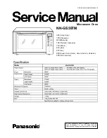 Panasonic NN-GS597M Service Manual preview