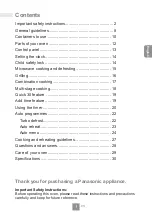 Preview for 3 page of Panasonic NN-GT35HM Operating Instructions Manual