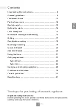 Preview for 3 page of Panasonic NN-GT35NB Operating Instructions Manual