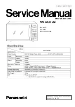 Panasonic NN-GT370M Service Manual preview