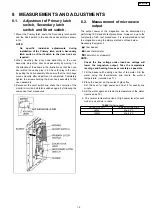 Preview for 19 page of Panasonic NN-GT370M Service Manual