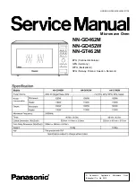 Panasonic NN-GT462M Service Manual preview