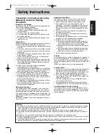 Предварительный просмотр 2 страницы Panasonic NN-GT546W Operating Instructions Manual