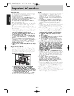 Предварительный просмотр 3 страницы Panasonic NN-GT546W Operating Instructions Manual