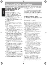 Preview for 5 page of Panasonic NN-GT65JB Operating Instructions Manual