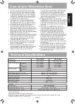 Preview for 34 page of Panasonic NN-GT65JB Operating Instructions Manual