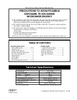 Preview for 2 page of Panasonic NN-GX35 Operating Instructions Manual