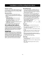 Preview for 5 page of Panasonic NN-GX35 Operating Instructions Manual