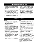 Preview for 6 page of Panasonic NN-GX35 Operating Instructions Manual