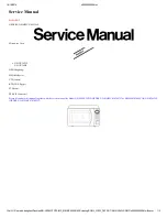 Panasonic NN-GX36MF Service Manual preview