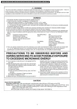 Preview for 2 page of Panasonic NN-H264SFR Service Manual