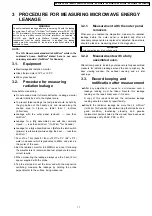 Preview for 11 page of Panasonic NN-H264SFR Service Manual