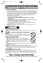 Preview for 4 page of Panasonic NN-H635 Operating Instructions Manual