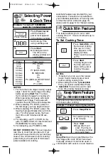 Preview for 14 page of Panasonic NN-H635 Operating Instructions Manual