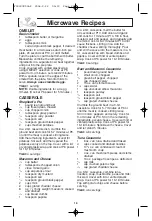 Preview for 21 page of Panasonic NN-H635 Operating Instructions Manual