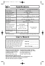 Preview for 31 page of Panasonic NN-H635 Operating Instructions Manual