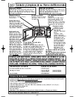 Preview for 56 page of Panasonic NN-H965BF - Luxury Full-Size - Microwave... Operating Instructions Manual