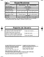 Preview for 60 page of Panasonic NN-H965BF - Luxury Full-Size - Microwave... Operating Instructions Manual