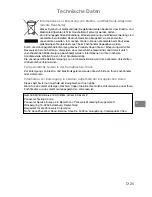 Preview for 69 page of Panasonic NN-J159W Operating Instructions Manual