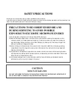 Preview for 2 page of Panasonic NN-K105WB BPQ Service Manual