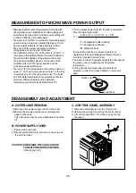 Preview for 12 page of Panasonic NN-K105WB BPQ Service Manual