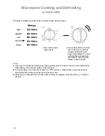 Preview for 18 page of Panasonic NN-K109W Operating Instructions And Cookery Book