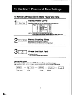 Предварительный просмотр 11 страницы Panasonic NN-K652 Operation Manual