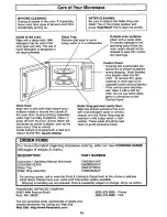 Preview for 18 page of Panasonic NN-L531WF Operating Instructions Manual