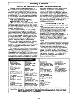 Preview for 20 page of Panasonic NN-L531WF Operating Instructions Manual