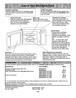 Preview for 15 page of Panasonic NN-L538 Operating Instructions Manual