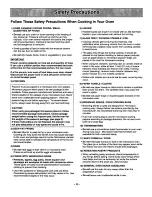 Preview for 6 page of Panasonic NN-L628 Operating Instructions Manual