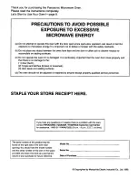 Preview for 2 page of Panasonic NN-L639 Operating Instructions Manual