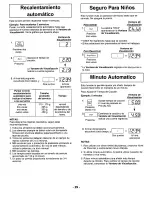 Preview for 31 page of Panasonic NN-L731WF Operating Instructions Manual