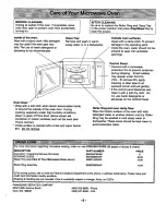 Preview for 8 page of Panasonic NN-L839 Operating Instructions Manual