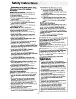 Preview for 4 page of Panasonic NN-MX21 Operation Manual And Cookbook