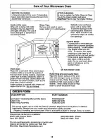 Preview for 20 page of Panasonic NN-MX25WF Operating Instructions Manual