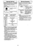 Preview for 29 page of Panasonic NN-MX25WF Operating Instructions Manual