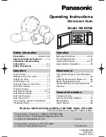 Panasonic NN-MX26BF Operating Instructions Manual preview