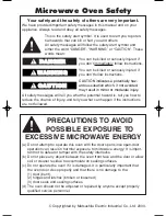 Preview for 2 page of Panasonic NN-MX26BF Operating Instructions Manual