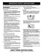 Preview for 4 page of Panasonic NN-N588 Operating Instructions Manual