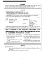 Предварительный просмотр 2 страницы Panasonic NN-P295WFX Service Manual