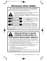 Preview for 3 page of Panasonic NN-P794 series Operating Instructions Manual